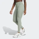 Calza de entrenamiento de tiro alto, color verde salvia, de ajuste ceñido y confeccionada con tejido elástico y tecnología de absorción de humedad AEROREADY. Presenta costuras estilizadas y un bolsillo oculto en el muslo.