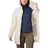 Campera acolchada de largo medio con tecnología termorreflectante, aislamiento sintético reciclado y acabado resistente a la humedad. Cuenta con capucha, cierre frontal completo, bolsillos laterales con cremallera y puños con orificios para pulgares.