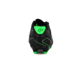 Championes de fútbol Lotto Milan Md Futbol Teen, color negro con detalles en verde.