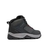 Botas de trekking Columbia Transverse Hike impermeables, de color negro con suela gris, diseñadas para senderismo y actividades al aire libre.