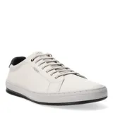 Zapatos casuales Freeway de cuero color tostado, con diseño de cordones, punta ovalada y suela de goma blanca con base en tono caramelo.