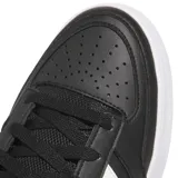 Championes Adidas Break Start Bold de mujer, color negro con las clásicas tres tiras laterales en blanco y suela plataforma blanca.