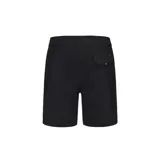 Short de baño negro con cordón ajustable en la cintura y logo de la marca en la pierna derecha.
