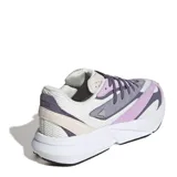 Championes Adidas Light Blaze con tecnología Lightstrike, diseño en capas con malla y gamuza en tonos blanco, gris y violeta, con suela blanca robusta.