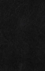 Polerón de punto negro con textura esponjosa, corte holgado y mangas largas. Presenta un diseño de cuello redondo y acabado suave al tacto.