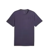 Remera deportiva Puma M Tad Ess Poly Texture Tee de hombre, color violeta, con cuello redondo, mangas cortas y logo de la marca estampado en el pecho.