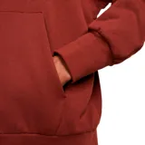 Canguro Nike color ladrillo con capucha, bolsillo tipo canguro y logo Nike Air bordado en negro en el pecho.