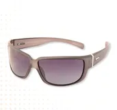 Lentes de sol MDQ modelo Agwe, con marco gris mate y lentes degradadas.
