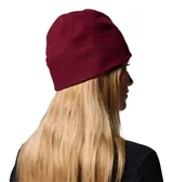 Gorro tipo beanie de polar color bordó, con tecnología Omni-Heat™ y logo de la marca bordado en el frente.