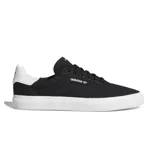 Championes urbanos Adidas modelo 3MC, color negro con suela blanca y detalle en el talón en color blanco. Presentan un diseño de perfil bajo con cierre de cordones y logo de la marca en el lateral.