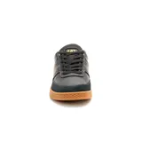 Zapatillas Caterpillar Pause Retro para mujer, color negro con detalles en marrón y rosa. Confeccionadas en cuero y textil, con forro interno de malla de nylon, plantilla de espuma EVA y suela de goma.