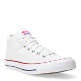 Championes Converse Chuck Tremont Street Mid unisex, color blanco con detalles en rojo y azul.