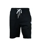 Short deportivo negro con cintura elástica ajustable con cordón y logo de Converse bordado en la pierna izquierda.