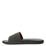 Sandalias tipo slide para hombre, color verde oliva con detalle de logo en relieve sobre la banda superior y suela ergonómica.