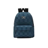 Mochila Vans Old Skool H2O azul con estampado a cuadros.