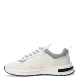 Championes urbanos Umbro modelo Jogger, color negro con detalles en blanco y gris. Confeccionados con una combinación de materiales textiles y sintéticos, presentan un diseño inspirado en el running retro con suela de goma y entresuela amortiguada.