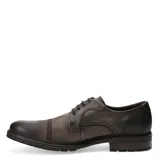 Zapato de vestir tipo derby Democrata modelo Astro, confeccionado en cuero con acabado envejecido, cierre mediante cordones y suela de goma con relieve.