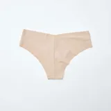 Pack de dos culottes color piel, invisibles de microfibra.