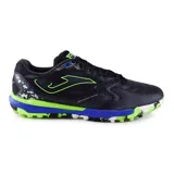 Championes de fútbol 5 Joma Liga 5 2401 TF, color negro con detalles en verde y azul.