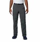 Pantalon cargo de hombre en color gris oscuro, diseñado para actividades al aire libre. Cuenta con múltiples bolsillos laterales, cierre frontal y cinturón ajustable integrado.
