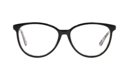 Armazón para anteojos Demenego, modelo 142/54, color negro, de acetato y forma cat eye.