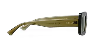 Lentes de sol oversized con montura cuadrada color verde oliva y lentes polarizadas verdes. Diseñados para un equilibrio entre comodidad y durabilidad.