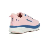 Championes de running Austral Champion Kid, color rosa claro con detalles en azul y suela blanca.