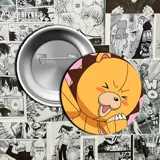 Pin metálico con ilustración de Ichigo Kurosaki en su forma Hollow.