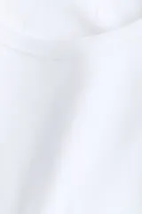 Remera de manga larga en punto de algodón, con cuello redondo y corte entallado.