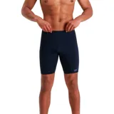Calza de natación Speedo Jammer Eco Medalist para hombre, color azul marino. Fabricada con tejido Eco Endurance+ resistente al cloro y de secado rápido.