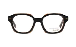 Armazón para lentes Demenego, modelo 122/51 col BR, de acetato color negro y carey.