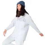 Buzo blanco de corte clásico con logo de Fila bordado en el pecho.