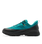 Championes de senderismo Columbia modelo Tellurix Titanium Omni-Max para hombre, en color verde turquesa con suela y refuerzos negros. Cuentan con empeine de malla transpirable, tecnología impermeable OutDry y suela Vibram.
