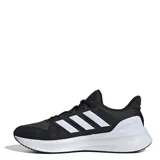 Championes Adidas Ultrarun 5, color negro con detalles blancos y suela gris.