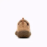 Championes Merrell modelo Wrapt, color marrón tabaco. Diseño tipo barefoot con parte superior de cuero, cierre de cordones y suela de goma con relieve agresivo para mayor tracción.