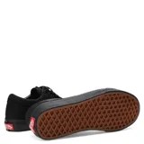 Championes Vans modelo Old Skool, totalmente negros, confeccionados en lona resistente con detalles en cuero en los laterales. Presentan la clásica suela waffle de goma, punteras reforzadas y cuello acolchado para mayor comodidad.