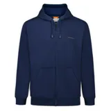 Campera con capucha y cierre frontal de Merrell, color azul marino, confeccionada en suave tejido polar cepillado. Cuenta con bolsillos tipo canguro, capucha ajustable con cordón y puños y bajo acanalados.