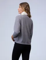 Cardigan tejido negro, marca Sioni.