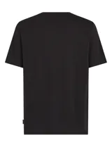 Remera de algodón color azul oscuro, con cuello redondo, manga corta y estampa frontal con diseño surfer clásico de la marca O'Neill.