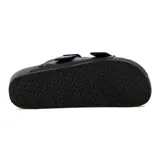 Sandalias Quiksilver modelo Malibu para hombre, de color negro, con dos tiras ajustables con hebilla y plantilla anatómica.