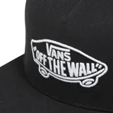 Gorra negra Vans Classic con logo "Off The Wall" bordado en blanco en el frente.