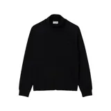 Campera Lacoste de corte clásico con cierre frontal completo, cuello alto y bolsillos laterales. Confeccionada en tejido de doble cara, presenta el logo de la marca bordado en el pecho en el mismo tono.