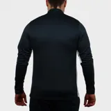 Buzo de entrenamiento Diadora color azul marino con cierre parcial y logo blanco en el pecho.