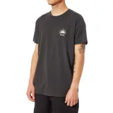 Remera negra de algodón con logo de la marca Katin estampado en el pecho.