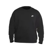 Buzo Nike de hombre color negro, modelo Sportswear Club Fleece. Confeccionado en tejido de vellón cepillado de algodón y poliéster, con logo bordado en el pecho izquierdo.