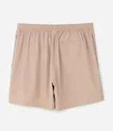 Bermuda masculina Get Over de tejido tecnológico, color beige, con cintura sastrera y elástico en los laterales, corte regular y diseño liso.