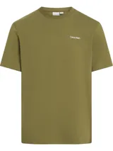 Remera de algodón de corte regular y cuello redondo, con el logo de la marca estampado en tamaño pequeño sobre el pecho.