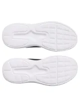 Championes de running Under Armour modelo Phade RN 3, color azul marino con entresuela blanca y logo de la marca en contraste. Presentan una parte superior de malla transpirable y suela de goma con ranuras flexibles.