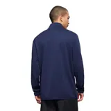 Chaqueta de polar con cierre frontal completo, cuello alto y bolsillos delanteros. Confeccionada en tejido técnico transpirable con propiedades de absorción de humedad y protección solar.