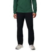 Pantalón chino Columbia de color negro, con bolsillos laterales con cierre y un bolsillo tipo cargo pequeño.